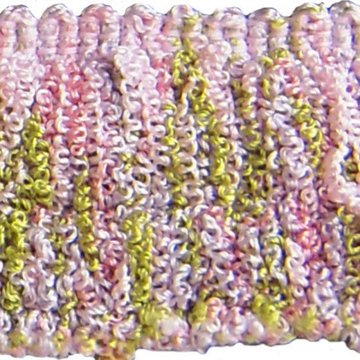Amelia-Blush by Europatex Designer Fabric Hoopla 100% Polyester China See Sample Horizontal: N/A and Vertical: N/A 1.50 inches  - Swanky Fabrics -