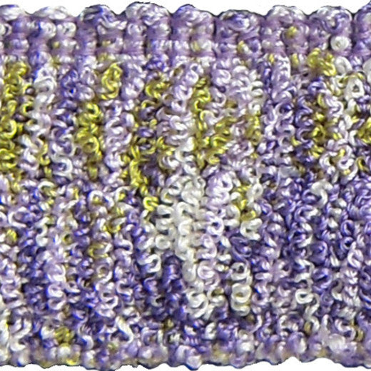 Amelia-Lavender by Europatex Designer Fabric Hoopla 100% Polyester China See Sample Horizontal: N/A and Vertical: N/A 1.50 inches  - Swanky Fabrics -