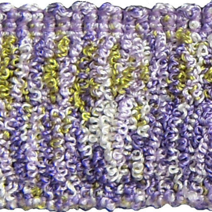 Amelia Lavender by Europatex Designer Fabric Hoopla 100% Polyester 1.50 inches - Swanky Fabrics -