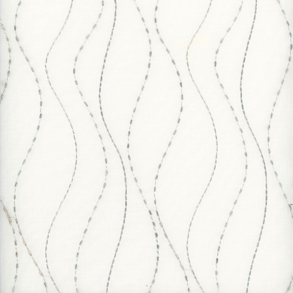 Amherst Silver by Heritage Designer Fabric - 100% Polyester USA or Imported Horizontal: 4.25" and Vertical: 53.25" - Swanky Fabrics -