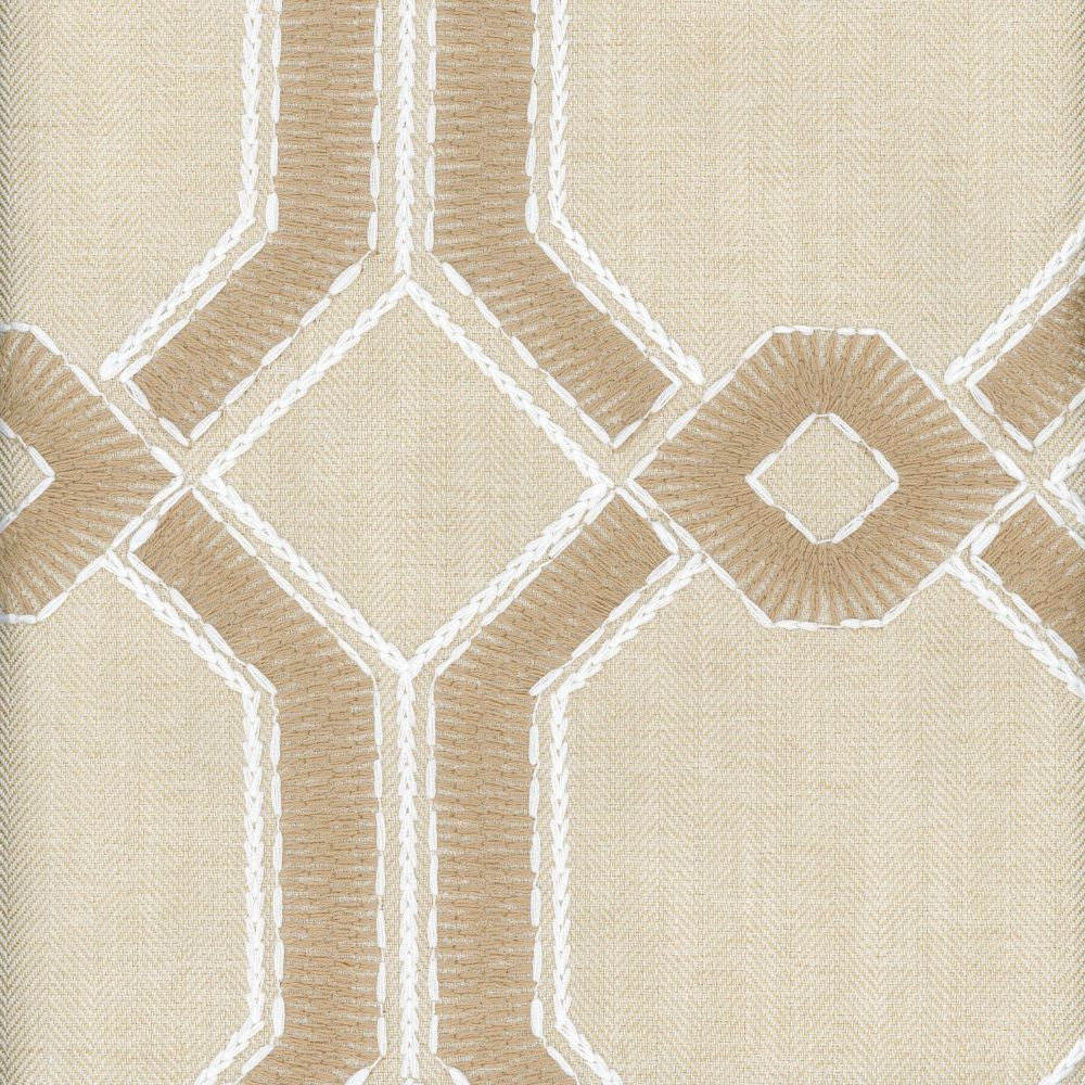 Avignon Parchment by Heritage Designer Fabric - 100% Polyester USA or Imported Horizontal: 6.75" and Vertical: 53.5" - Swanky Fabrics -