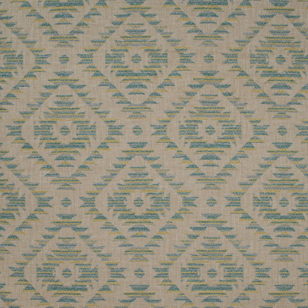 Aztec Geneva Juniper by Europatex Designer Fabric Aztec 100% Polyester 6.85"Â H, 6.75" V 54.00 inches - Swanky Fabrics -