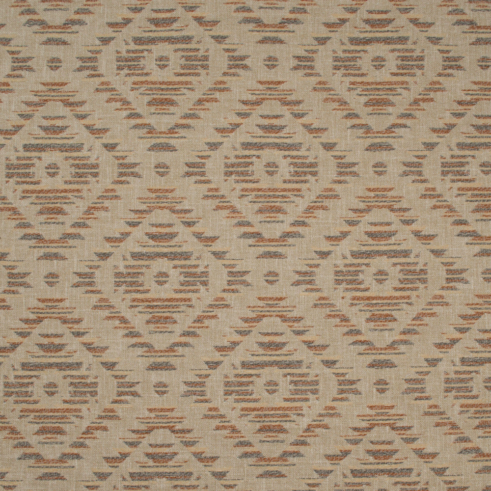 Aztec Geneva Spice by Europatex Designer Fabric Aztec 100% Polyester 6.85"Â H, 6.75" V 54.00 inches - Swanky Fabrics -