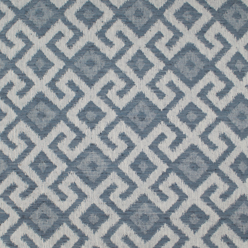 Aztec Neve Battleship by Europatex Designer Fabric Aztec 86% Poyester, 14% Cotton 6.85" H, 6.85" V 54.00 inches - Swanky Fabrics -