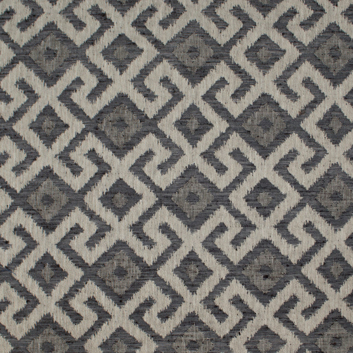 Aztec Neve Charcoal by Europatex Designer Fabric Aztec 86% Poyester, 14% Cotton 6.85" H, 6.85" V 54.00 inches - Swanky Fabrics -