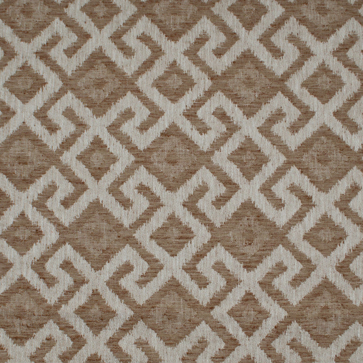 Aztec Neve Chestnut by Europatex Designer Fabric Aztec 86% Poyester, 14% Cotton 6.85" H, 6.85" V 54.00 inches - Swanky Fabrics -