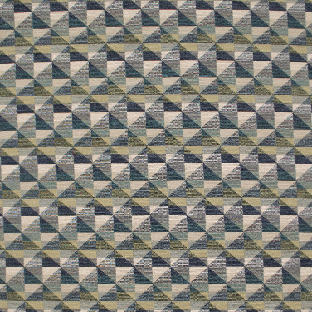 Aztec Rubric Juniper by Europatex Designer Fabric Aztec 67% Polyester, 33% Cotton 1.70" H, 5.00" H 54.00 inches - Swanky Fabrics -