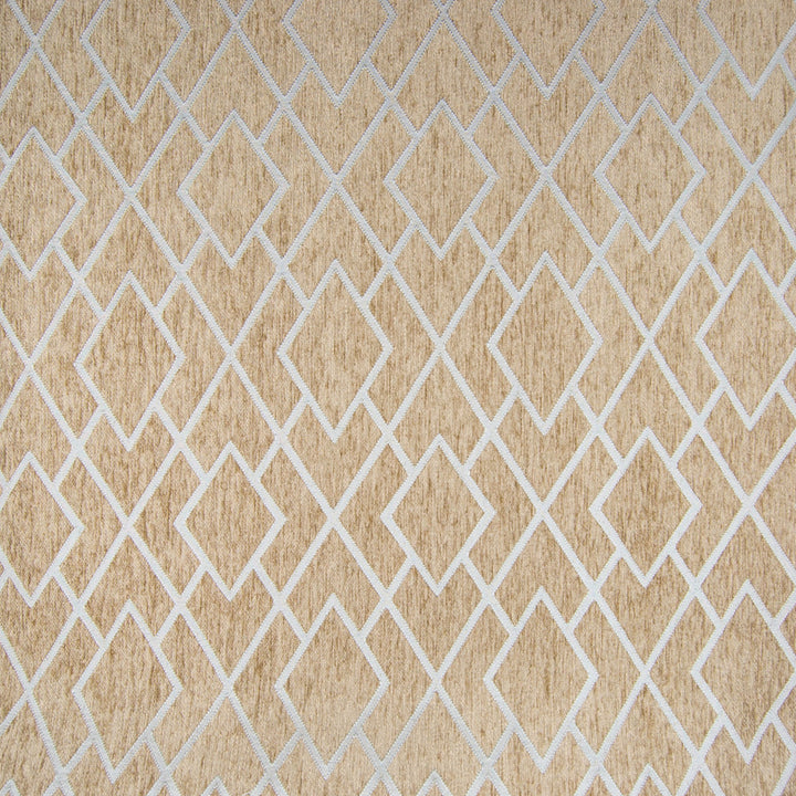 B7453 Sand by Greenhouse Designer Fabric 100% Polyester China 15,000 double rubs </p><p>Repeat: 7.3" H, 4.9" V 57" - Swanky Fabrics -