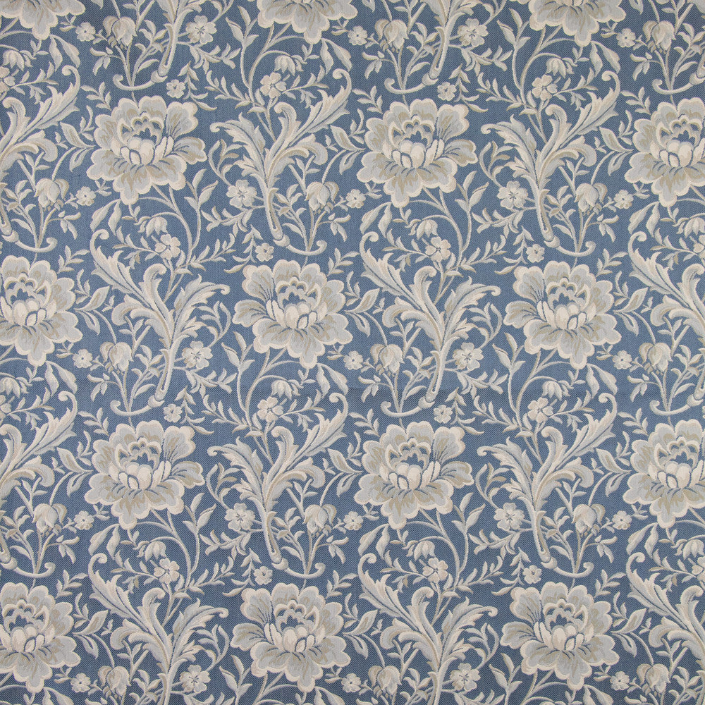 B9806 Blue by Greenhouse Designer Fabric 74% Polyester, 16% Cotton, 10% Rayon China 45,000 double rubs </p><p>Repeat: 9.6" H, 9.5" V 55" - Swanky Fabrics -