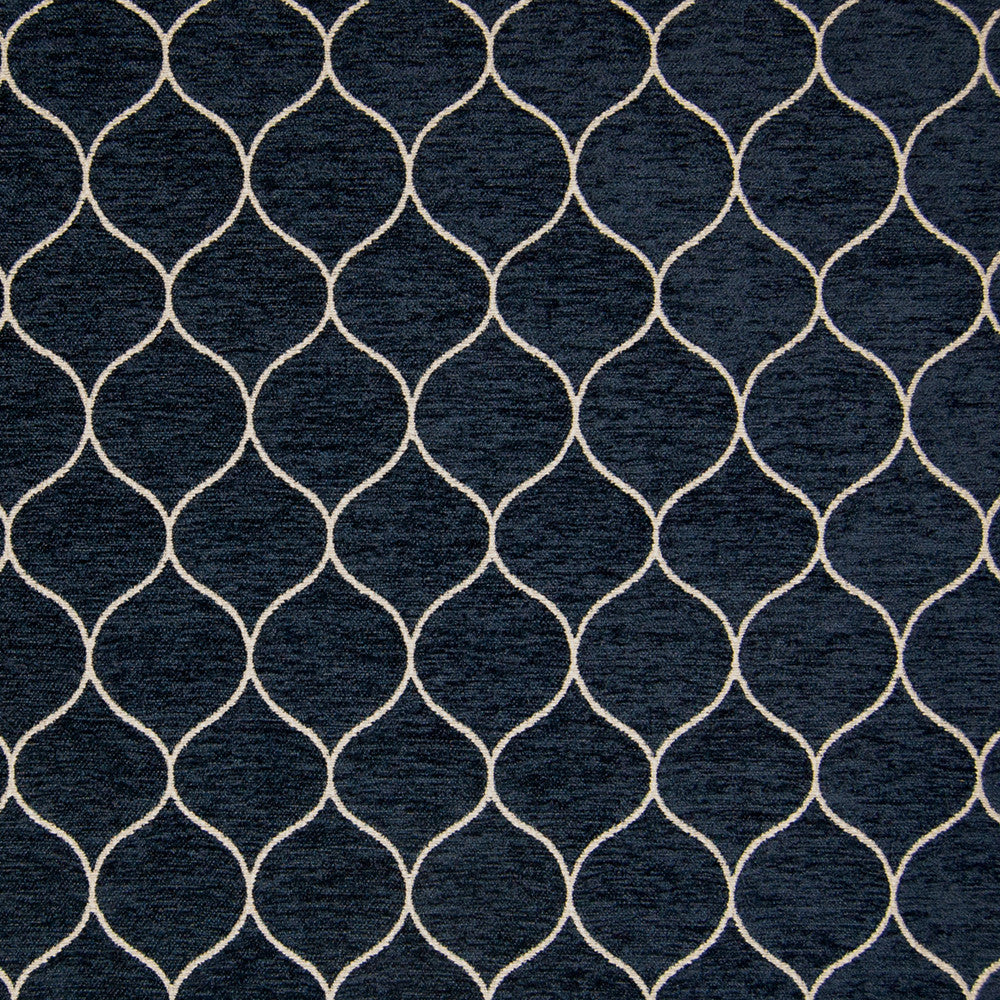 B9826 Midnight Blue by Greenhouse Designer Fabric F12: upholstery by COLOR 85% Polyester, 15% Cotton China 50,000 double rubs </p><p>Repeat: 2" H, 3" V 55" - Swanky Fabrics -