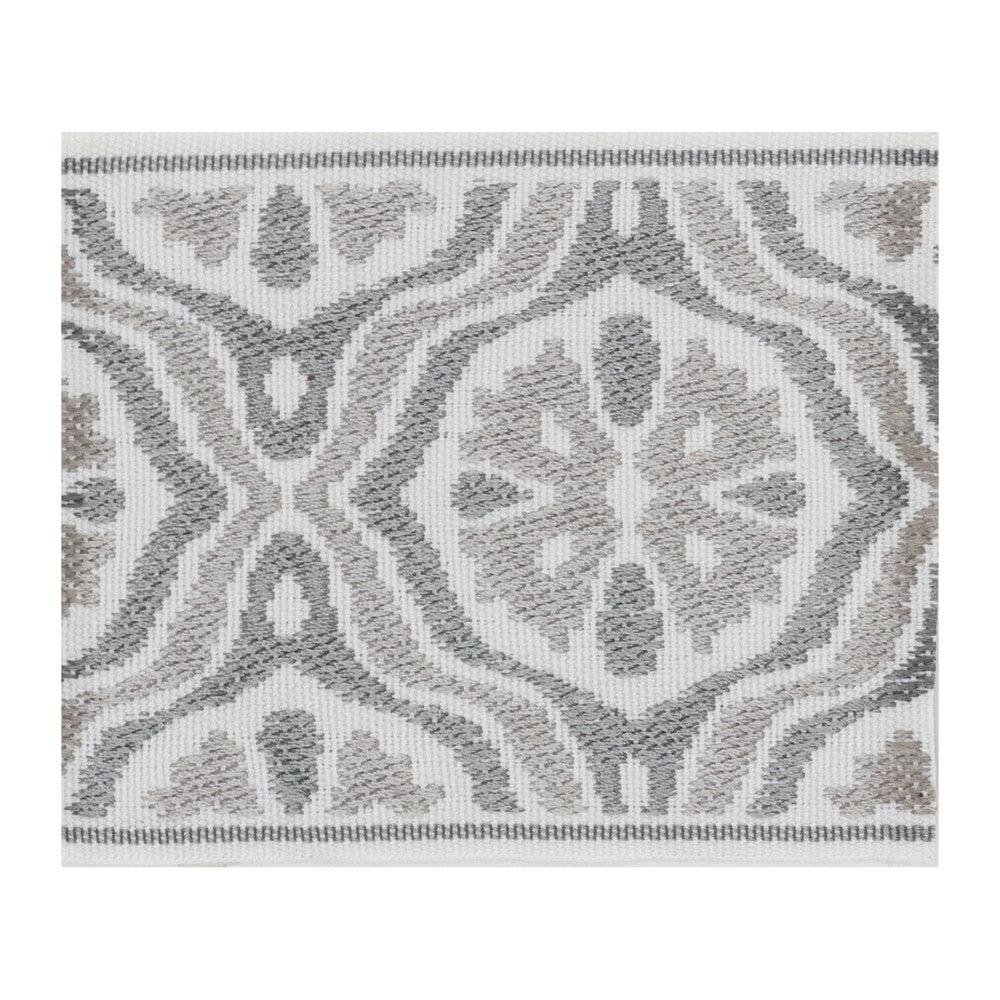 Balas Tape 4 Pewter by Stout Designer Trim SMALL WONDERS TRIM 51%SVI 49%POL CHINA Horizontal: 3.000 and Vertical: 0.000 3 in - Swanky Fabrics -
