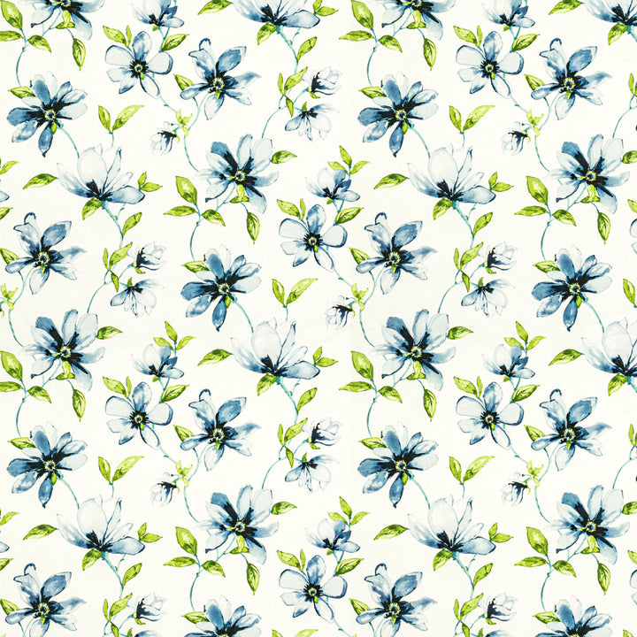 Baldwin 2 Blueberry by Stout Designer Fabric COMFORTABLE LIVING SPRAY/OCEAN 100%COT SPAIN Horizontal: 13.500 and Vertical: 27.000 54 in - Swanky Fabrics -