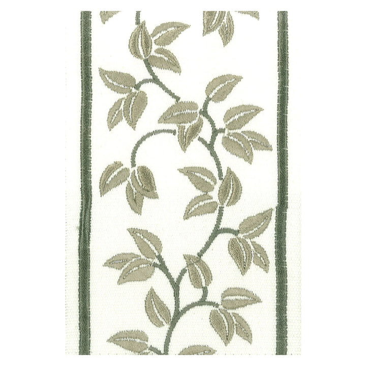 Banquet 3 Fern by Stout Designer Trim Illumination Trim 100% Cotton 100% SVT INDIA Horizontal: 7.5 and Vertical: 0 4 in - Swanky Fabrics -