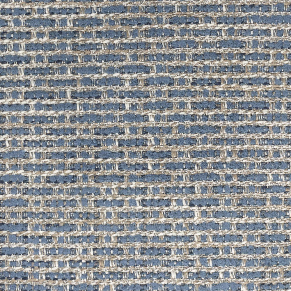 Barnett 3 Denim by Stout Designer Fabric LIVING IS EASY BREEZE/SKY 52%SVI 29%UV 11%COT 8%POL USA FLAME RETARDANT-U.F.A.C. CLASS 1 FLAME RETARDANT-N.F.P.A. 260A CLASS 1 CATB 117-2013 WYZENBEEK 8 000 DOUBLE RUB WEAR TEST (LIGHT DUTY) Horizontal: 0.875 and Vertical: 0.500 57.5 in - Swanky Fabrics -