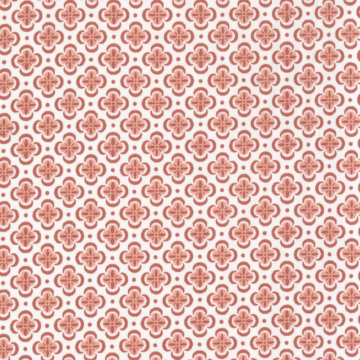 Basilica 2 Carnation by Stout Designer Fabric RAINBOW LIBRARY GINGER/POPPY 100%COT INDIA Horizontal: 1.500 and Vertical: 1.500 54 in - Swanky Fabrics -