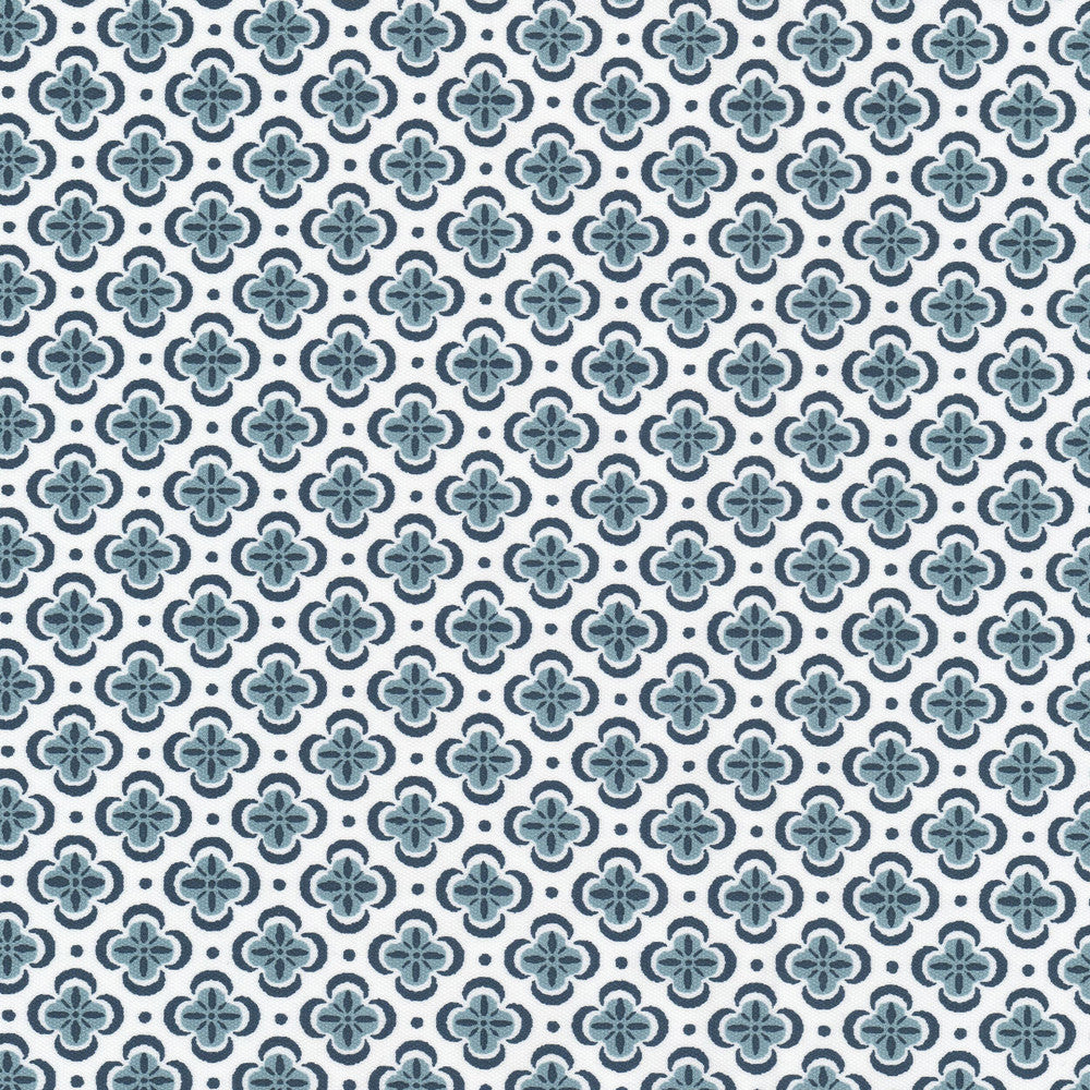 Basilica 5 Denim by Stout Designer Fabric RAINBOW LIBRARY CADET/INDIGO 100%COT INDIA Horizontal: 1.500 and Vertical: 1.500 54 in - Swanky Fabrics -