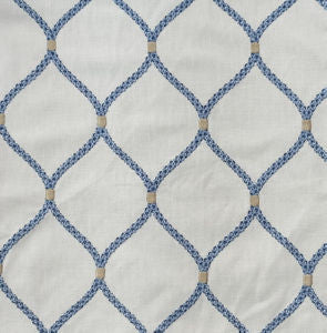 Batik Ivory Blue Multi by Norbar Designer Fabric