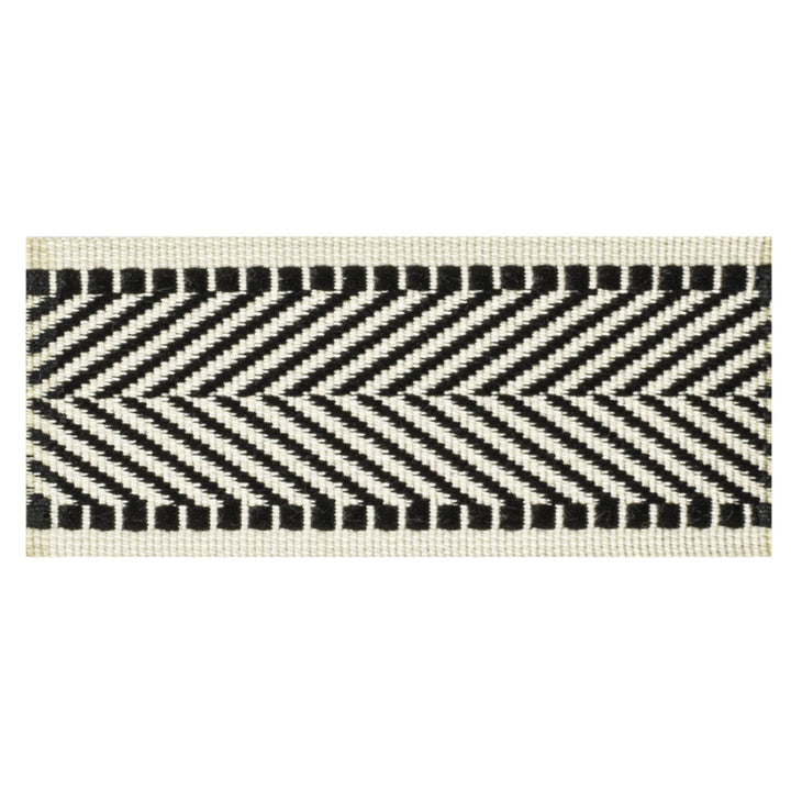 Baton 2 Jet by Stout Trim Stout Trim Baton 2 JetTrim VISIONS OF COLOR TRIM 90%SVI 10%POL TURKEY </p><p>Repeat: H: 0.250, V: 0.000 1.5 in - Fabric Carolina -