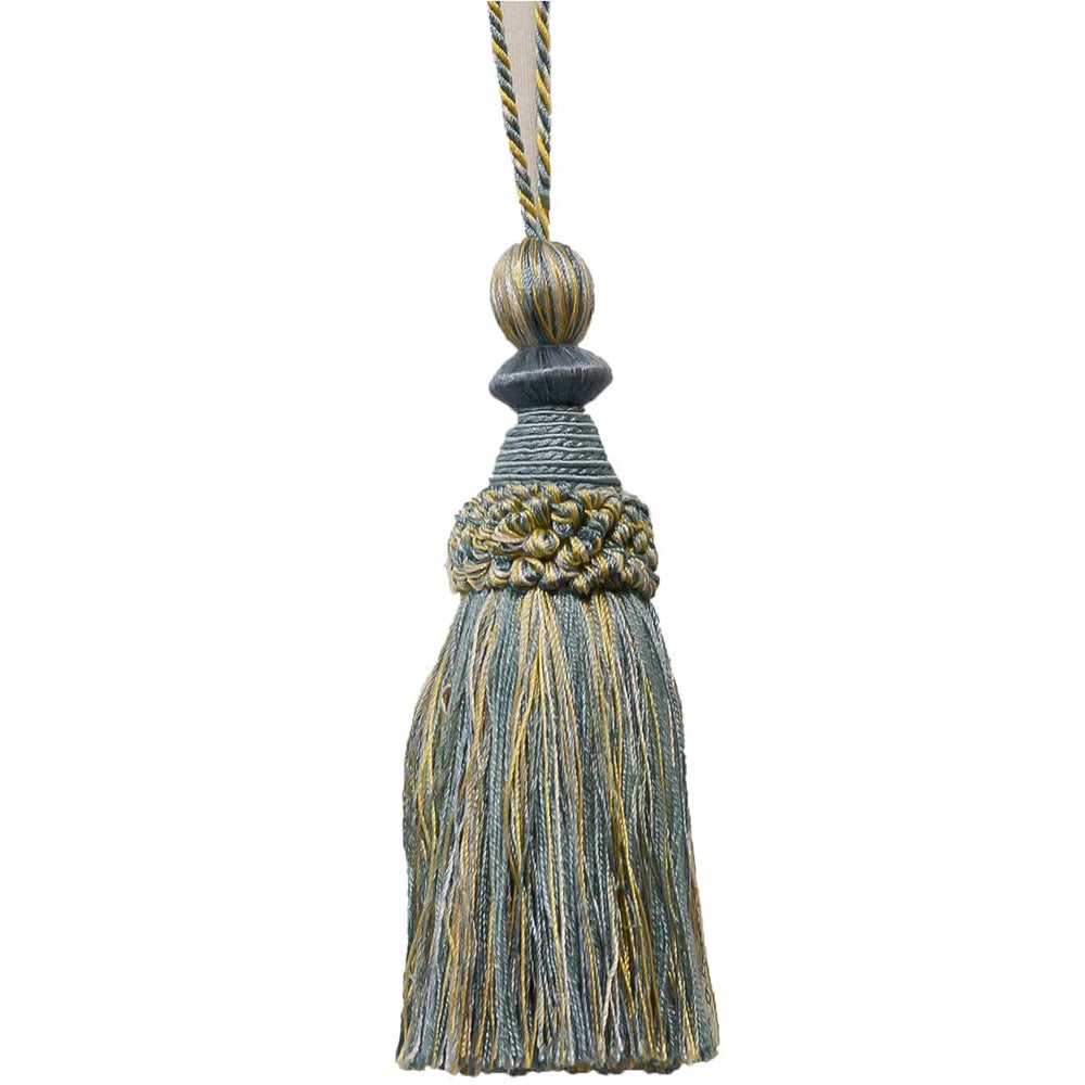 Battersea 13 Cornflower by Stout Designer Trim ART OF DESIGN TRIM-2 TASSEL FRINGE 100%SVI CHINA </p><p>Repeat: 0 5.5 in - Swanky Fabrics -