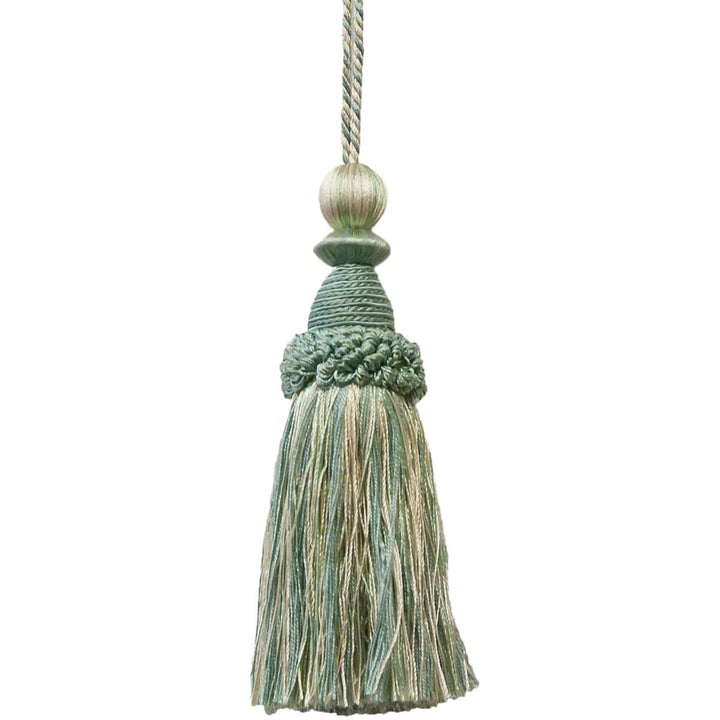 Battersea 20 Beachglass by Stout Designer Trim ART OF DESIGN TRIM-2 TASSEL FRINGE 100%SVI CHINA </p><p>Repeat: 0 5.5 in - Swanky Fabrics -