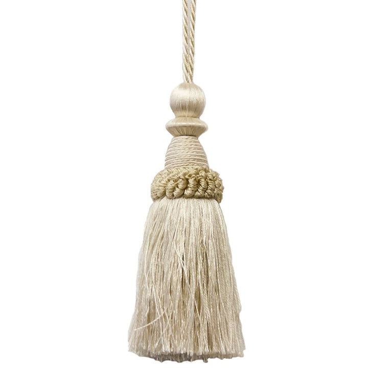 Battersea 31 Ivory by Stout Designer Trim ART OF DESIGN TRIM-2 TASSEL FRINGE 100%SVI CHINA PERFORMANCE RATED FABRIC WYZENBEEK 50 000 DOUBLE RUB WEAR TEST (HEAVY DUTY) FLAME RETARDANT-U.F.A.C. CLASS 1 FLAME RETARDANT-N.F.P.A. 260A CLASS 1 CATB 117-2013 Horizontal: 0.000 and Vertical: 0.000 5.5 in - Swanky Fabrics -
