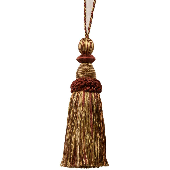 Battersea 33 Rosewood by Stout Designer Trim ART OF DESIGN TRIM-2 TASSEL FRINGE 100%SVI CHINA </p><p>Repeat: 0 5.5 in - Swanky Fabrics -