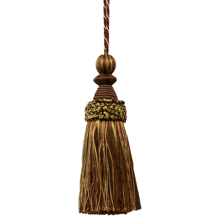 Battersea 38 Woodland by Stout Trim Stout Trim Battersea 38 WoodlandTrim ART OF DESIGN TRIM-2 TASSEL FRINGE CHINA </p><p>Repeat: H: 0.000, V: 0.000 5.5 in - Fabric Carolina -