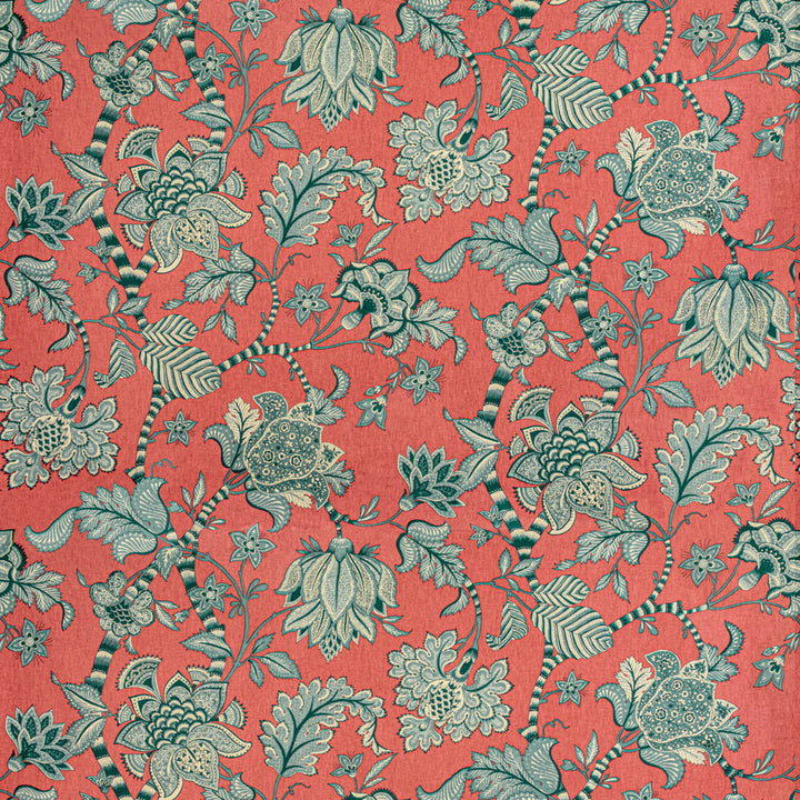 Bayberry 1 Rhubarb by Stout Designer Fabric COMFORTABLE LIVING PETAL/PUNCH 89%COT 11%SVI USA WYZENBEEK 15 000 DOUBLE RUB WEAR TEST (HEAVY DUTY) FLAME RETARDANT-U.F.A.C. CLASS 1 CATB 117-2013 Horizontal: 27 and Vertical: 36 54 in - Swanky Fabrics -