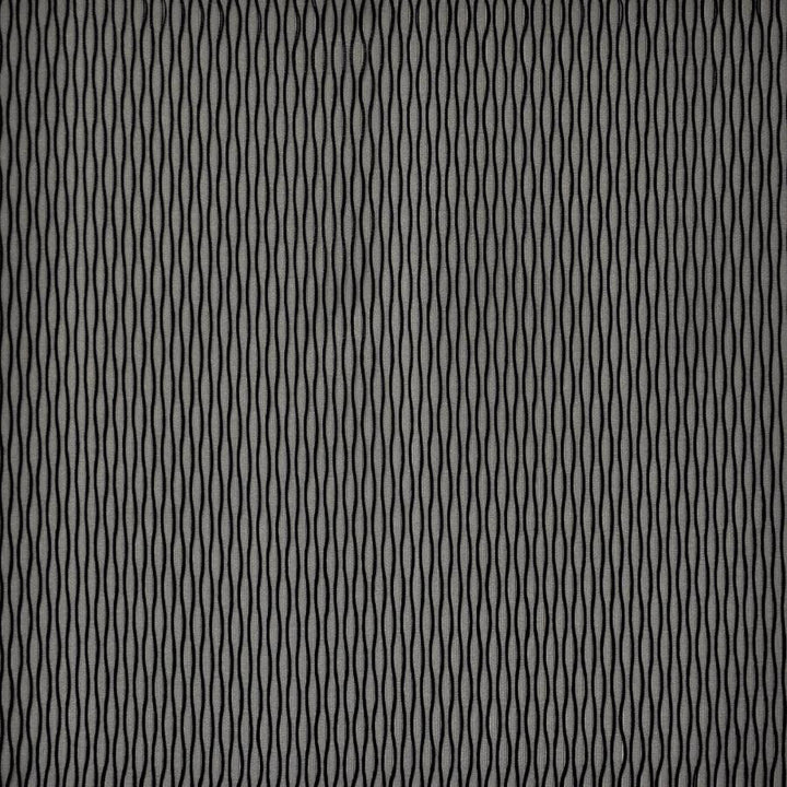 Biba # 114 Noir by Maxwell Designer Fabric Sheer Style 100% POLYESTER TURKEY V-1.25"H-0.4" 118" - Swanky Fabrics -