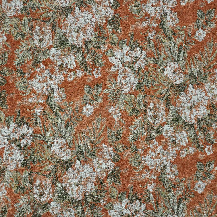 Bayeux # 810 Zinnia by Maxwell Designer Fabric Performance Wovens-Vol.Iv Boudoir 60% VISCOSE/22% COTTON 10% LINEN/8% POLYESTER TURKEY V-18"H-26.5" 54" - Swanky Fabrics -