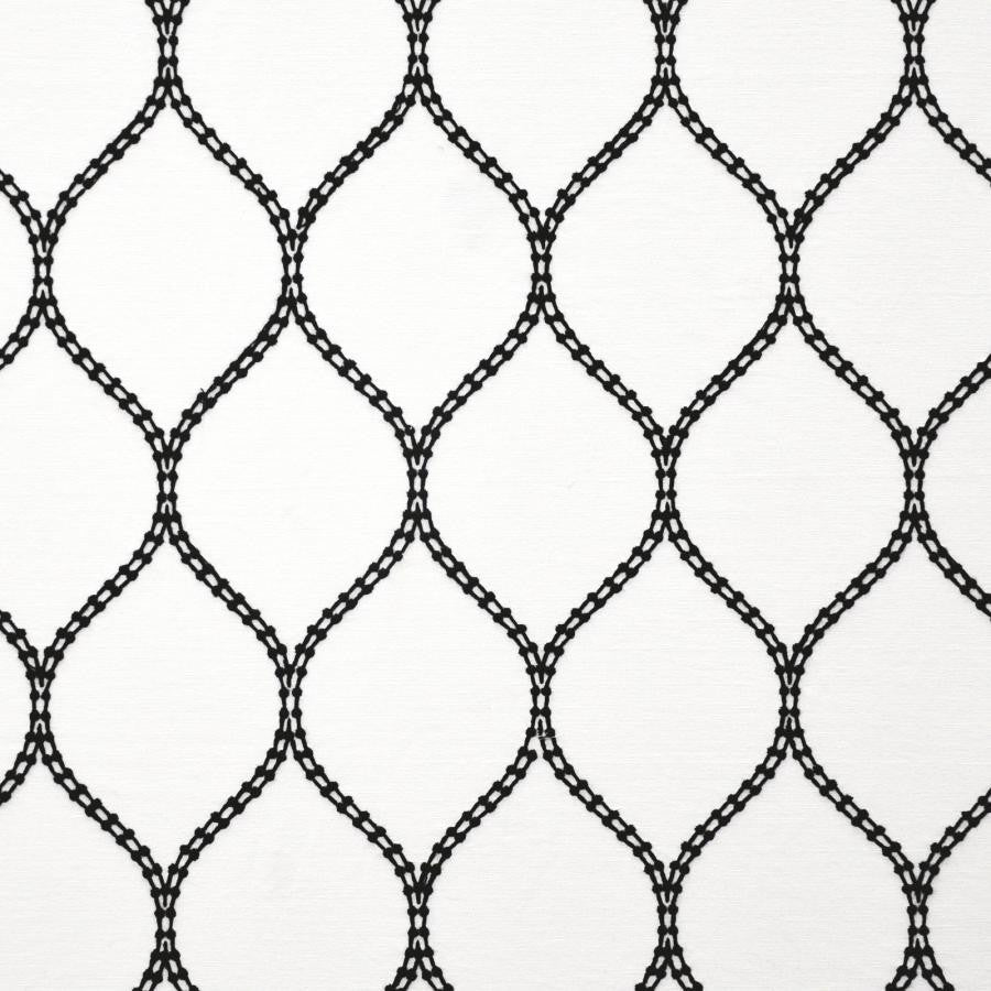 Balcony # 528 Jet by Maxwell Designer Fabric Color Theory-Vol.V Rocksalt 77% COTTON/23% POLYESTER INDIA V-7.25"H-4.3" 54"EMB.52" - Swanky Fabrics -