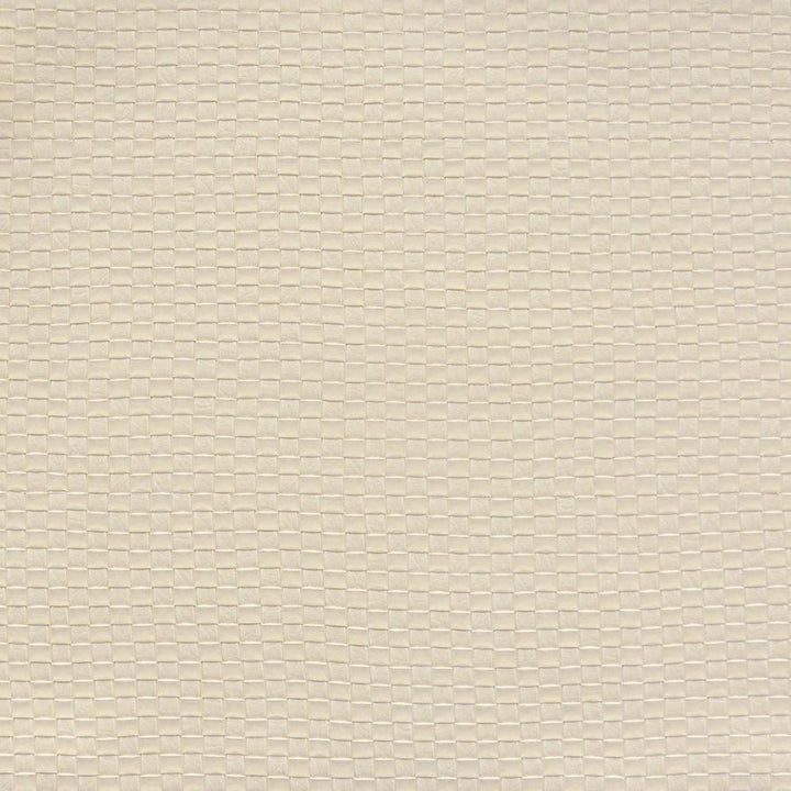 Basketry # 761 Buttercream by Maxwell Designer Fabric Easy Rider Viii FACE: 100% PVC KOREA V-0.75" H-0.75" 54" - Swanky Fabrics -