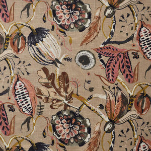 Beauregard # 705 Terracotta by Maxwell Designer Fabric