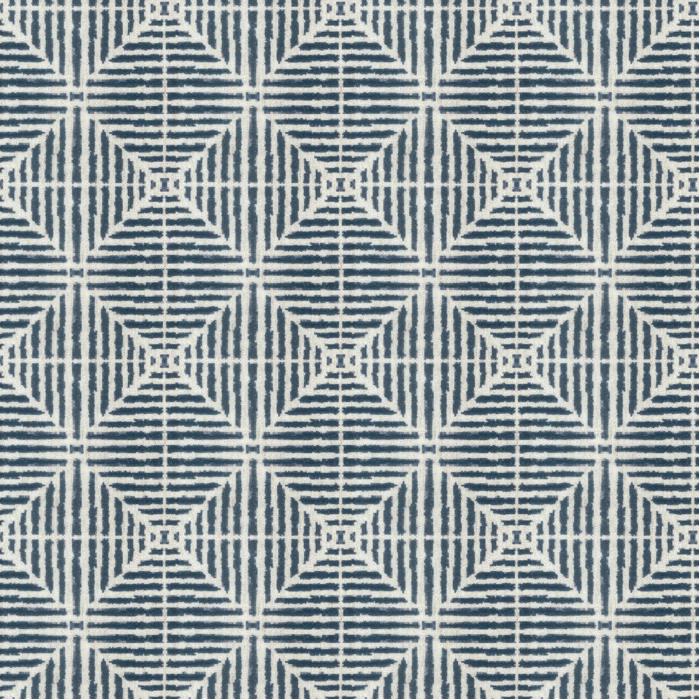 Belmont 1 Indigo by Stout Designer Fabric RAINBOW LIBRARY INK/SAPPHIRE 89%POL 11%LIN TURKEY FLAME RETARDANT-U.F.A.C. CLASS 1 CATB 117-2013 Horizontal: 6.750 and Vertical: 6.750 54 in - Swanky Fabrics -