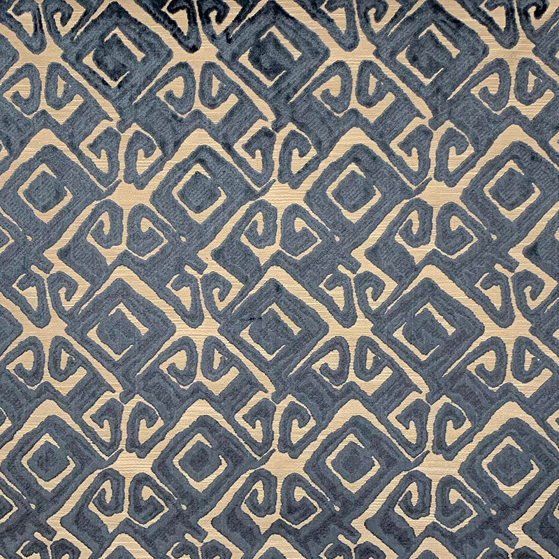 Belmont Navy by Magnolia Designer Fabric - 52Poly/48Visc India 48000 Horizontal: 7 and Vertical: 12 54" - Swanky Fabrics -