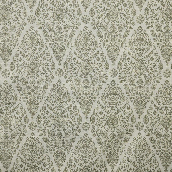 Bethnal # 321 Eucalyptus by Maxwell Designer Fabric Color Theory-Vol.Vii Jungle Room 100% COTTON SPAIN V-9" H-9" 54" - Swanky Fabrics -