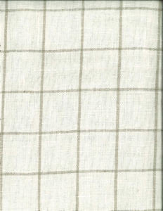 Bendel Natural 009 by Norbar Designer Fabric LINCHEX 100% LINEN INDIA 2"V 2"H 54" - Swanky Fabrics -