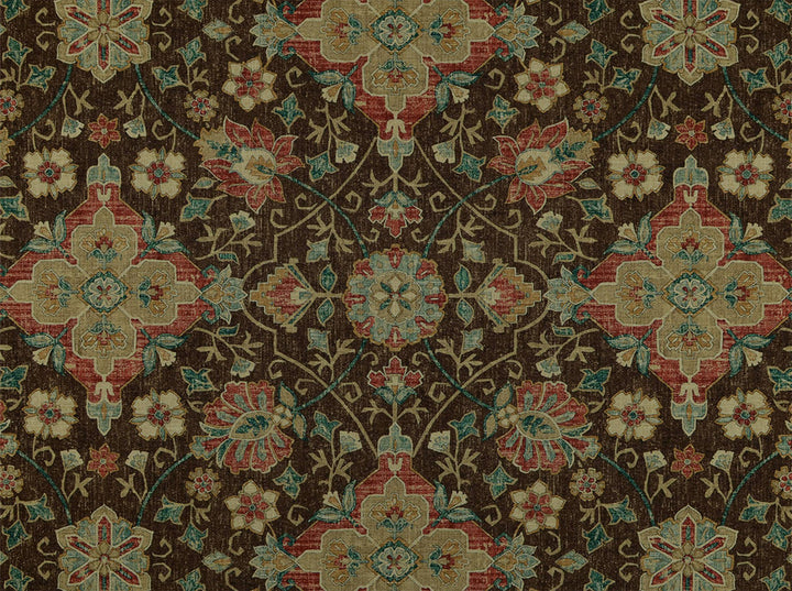 Bettina Espresso 663 by Covington Designer Fabric 55% LINEN, 45% VISCOSE Korea 12000 Horizontal: 27 and Vertical: 24 56 - Swanky Fabrics -