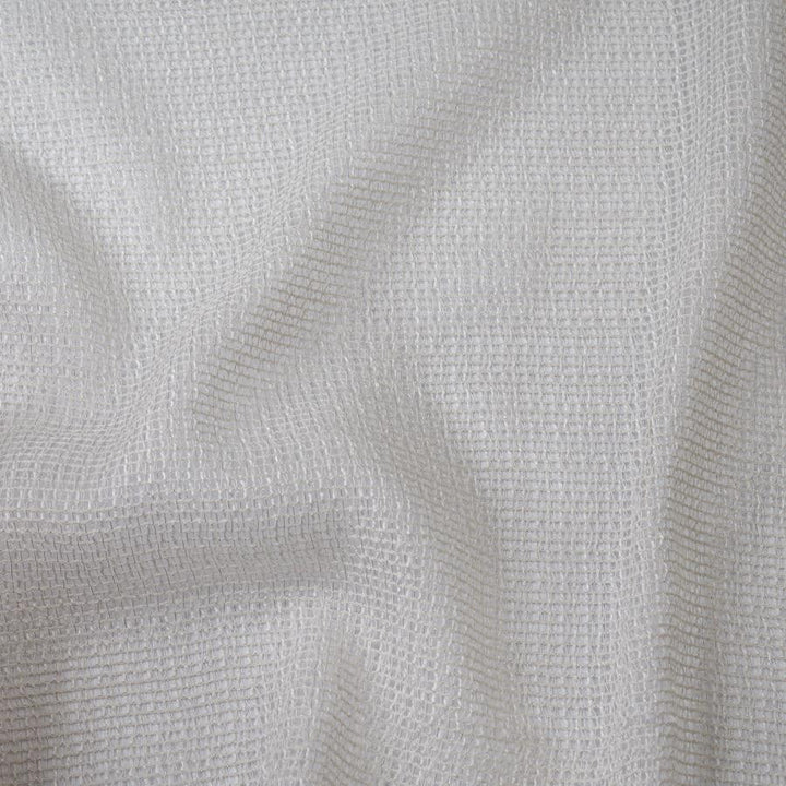 Bastille # 202 Selenite by Maxwell Designer Fabric Sheer Glam 92% RECYCLED POLYESTER
8% POLYESTER INDIA 123" - Swanky Fabrics -