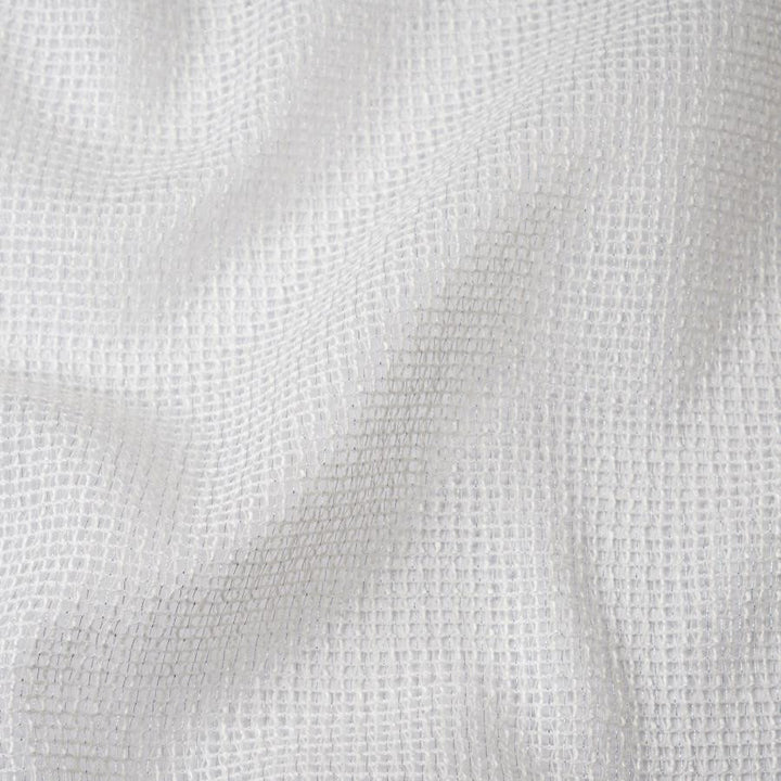 Bastille # 247 Frosting by Maxwell Designer Fabric Sheer Glam 92% RECYCLED POLYESTER
8% POLYESTER INDIA 123" - Swanky Fabrics -