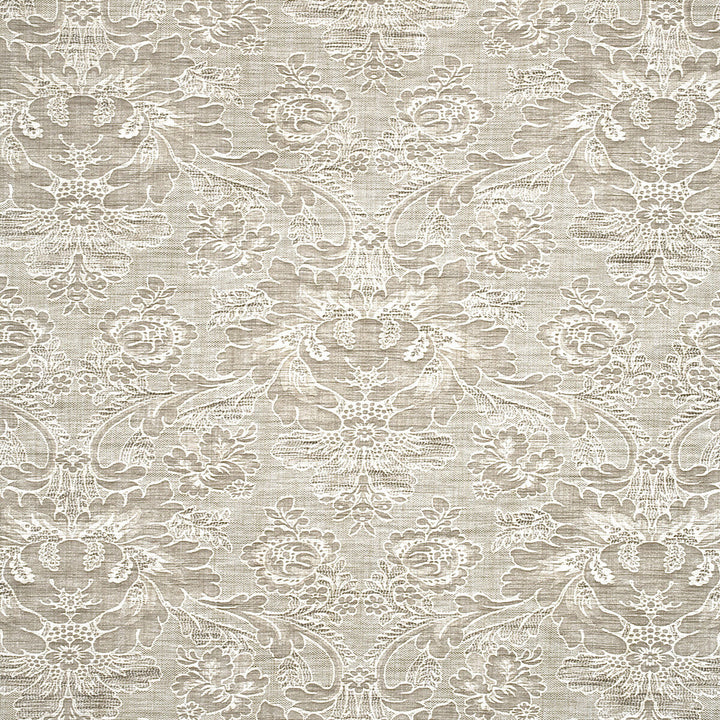 Hartbury Damask Ivory by G P & J Baker Designer Fabric MARWOOD II COTTON - 38%;VISCOSE - 26%;POLYESTER - 25%;LINEN - 11% Italy MEDIUM Horizontal: 28.368 and Vertical: 22.064 55.16 - Swanky Fabrics -