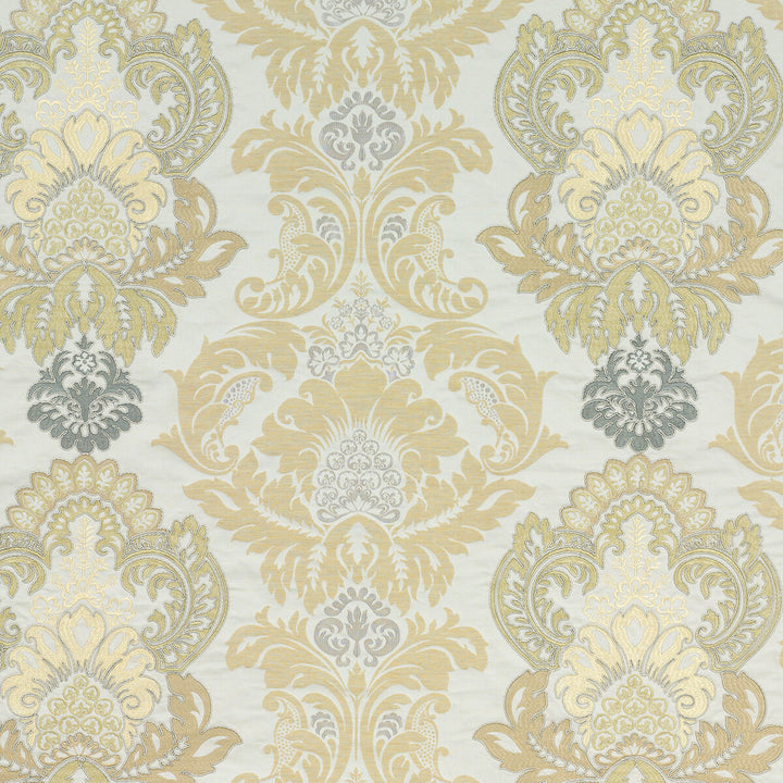Waterford Damask Bronze/Natural by G P & J Baker Designer Fabric SIMPLY DAMASK POLYESTER - 57%;LINEN - 28%;VISCOSE - 15% India Horizontal: 25.61 and Vertical: 22.852 51.22 - Swanky Fabrics -