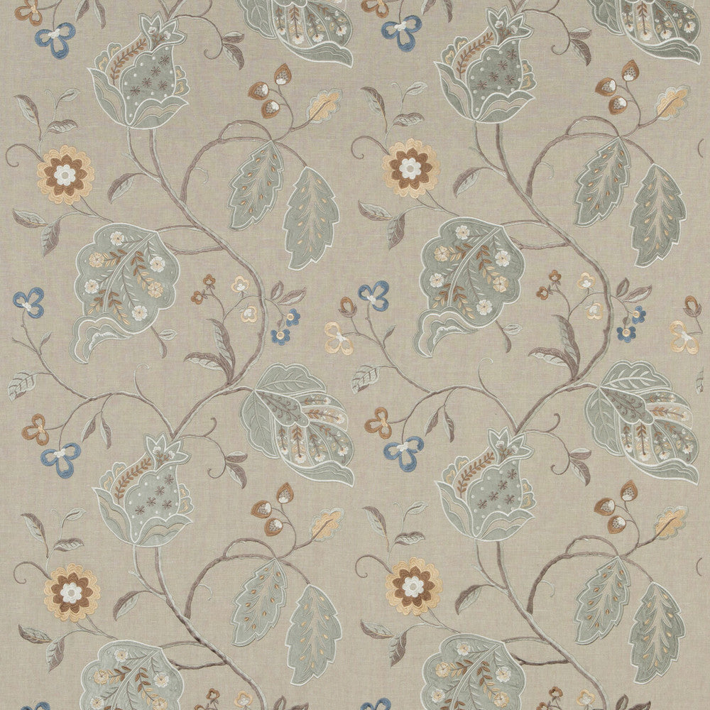 Calthorpe Aqua by G P & J Baker Designer Fabric LANGDALE LINEN - 65%;VISCOSE - 35% India - Horizontal: 25.216 and Vertical: 29.944 50.432 - Swanky Fabrics -