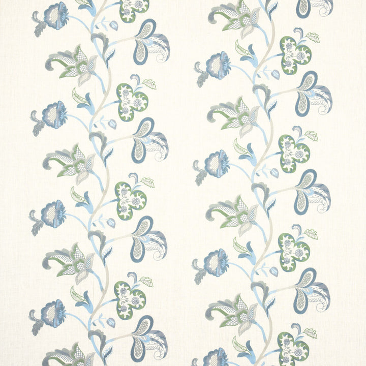 Cawdor Teal by G P & J Baker Designer Fabric ARTISAN LINEN - 77%;POLYESTER - 23% India Horizontal: 26.398 and Vertical: 14.972 52.796 - Swanky Fabrics -