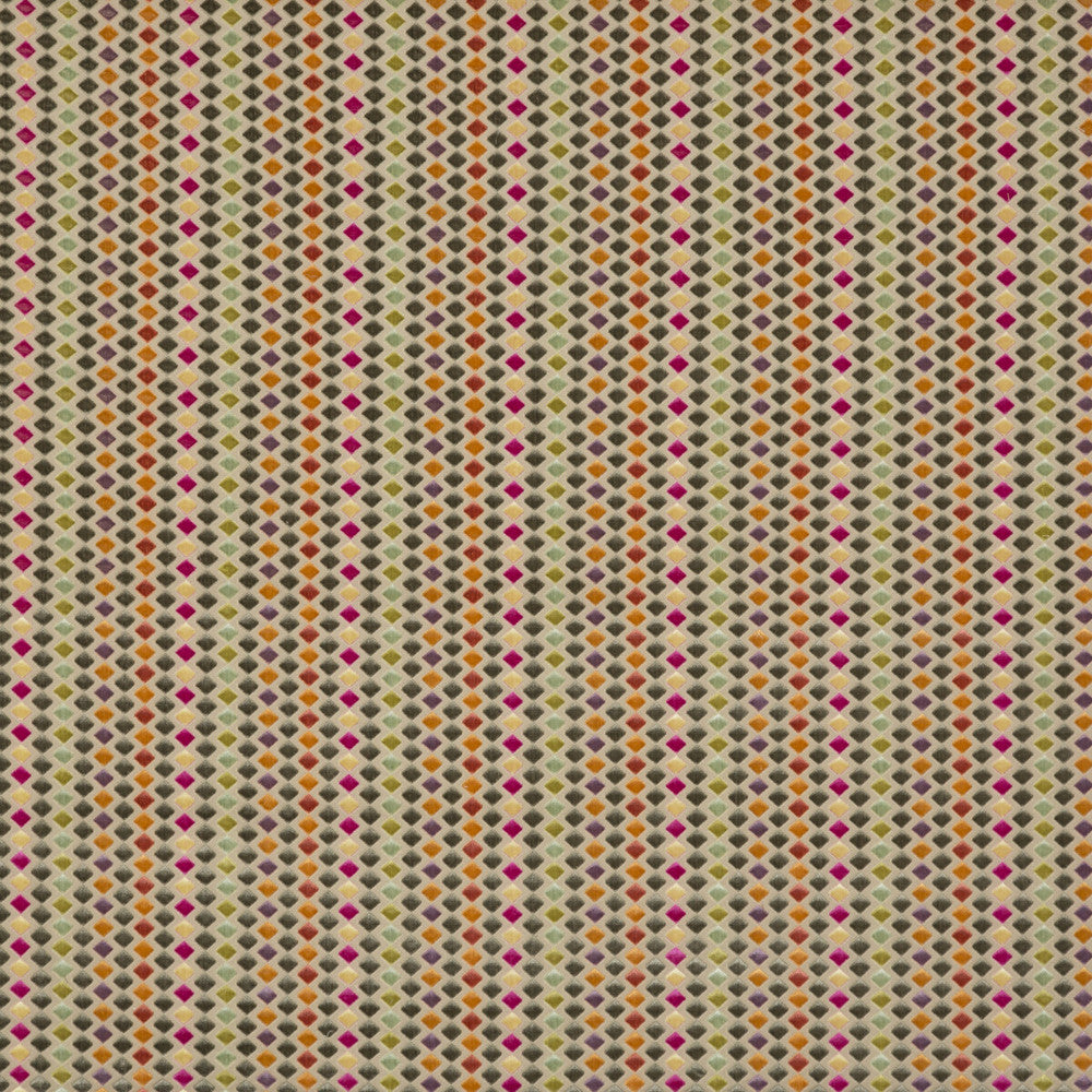 Clarendon Diamonds Multi by G P & J Baker Designer Fabric COSMOPOLITAN BEMBERG - 51%;COTTON - 49% India - Horizontal: 6.698 and Vertical: 1.97 53.19 - Swanky Fabrics -