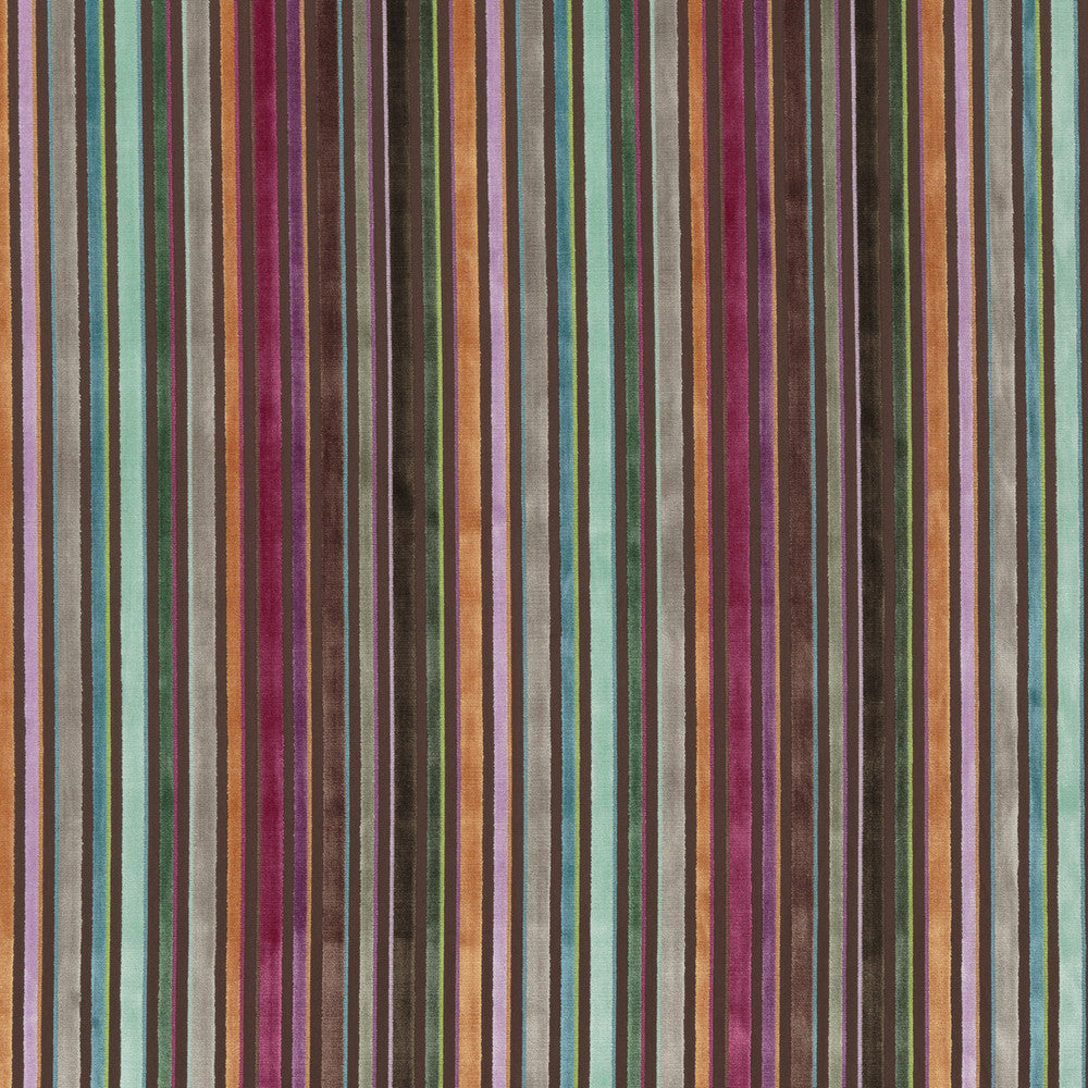 Cardinal Stripe Jewel by G P & J Baker Designer Fabric HISTORIC ROYAL PALACES VISCOSE - 55%;COTTON - 45% India HEAVY Horizontal: 13.396 and Vertical: - 53.584 - Swanky Fabrics -