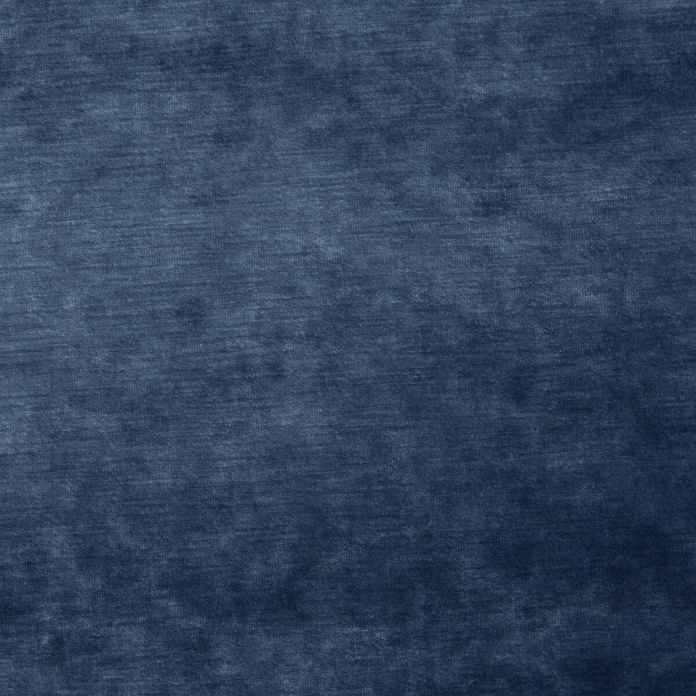 King'S Velvet Soft Sapphire by G P & J Baker Designer Fabric HISTORIC ROYAL PALACES VISCOSE - 69%;COTTON - 19%;POLYESTER - 12% Italy HEAVY Horizontal: and Vertical: 55.16 - Swanky Fabrics -