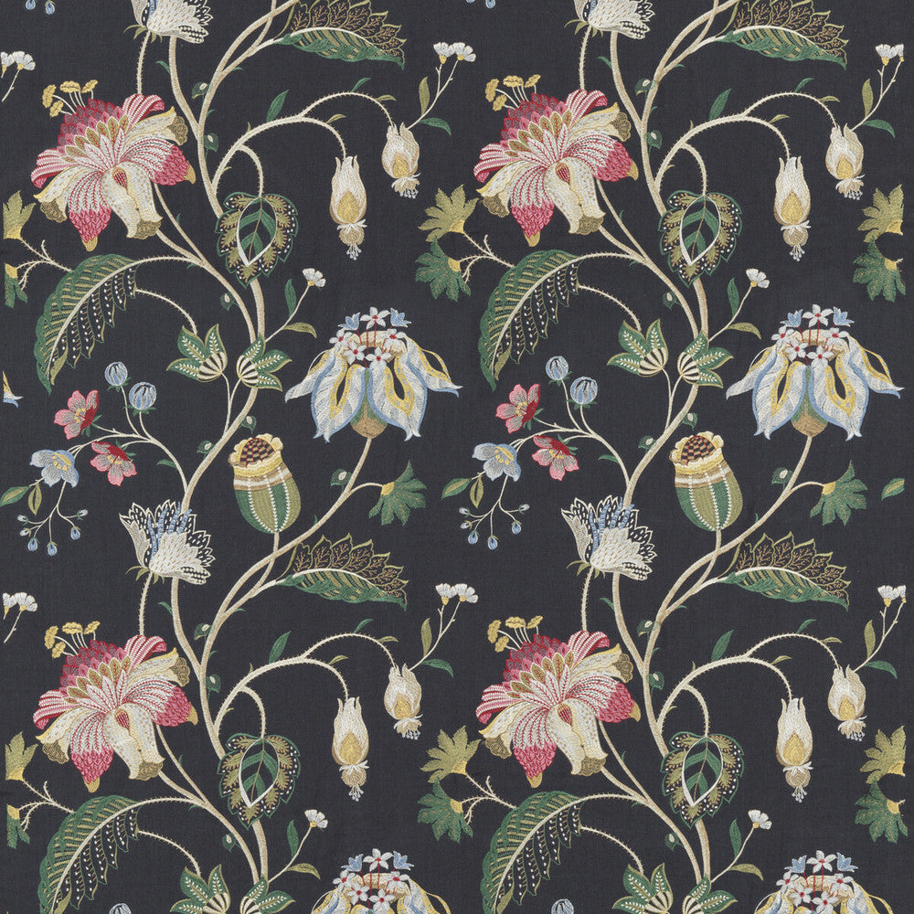 Therapia Indigo by G P & J Baker Designer Fabric EAST TO WEST LINEN - 90%;VISCOSE - 10% India - Horizontal: 24.822 and Vertical: 30.732 49.644 - Swanky Fabrics -