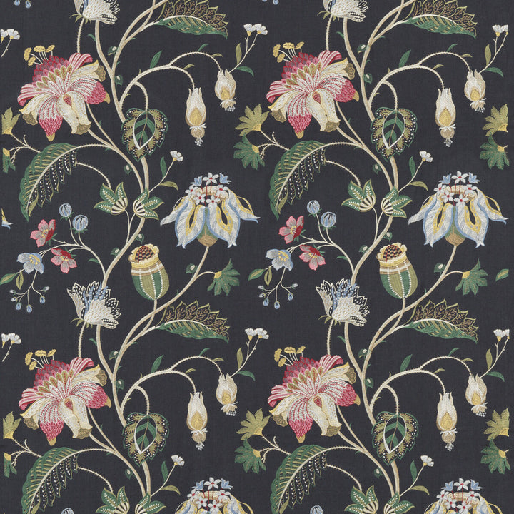 Therapia Indigo by G P & J Baker Designer Fabric EAST TO WEST LINEN - 90%;VISCOSE - 10% India Horizontal: 24.822 and Vertical: 30.732 49.644 - Swanky Fabrics -