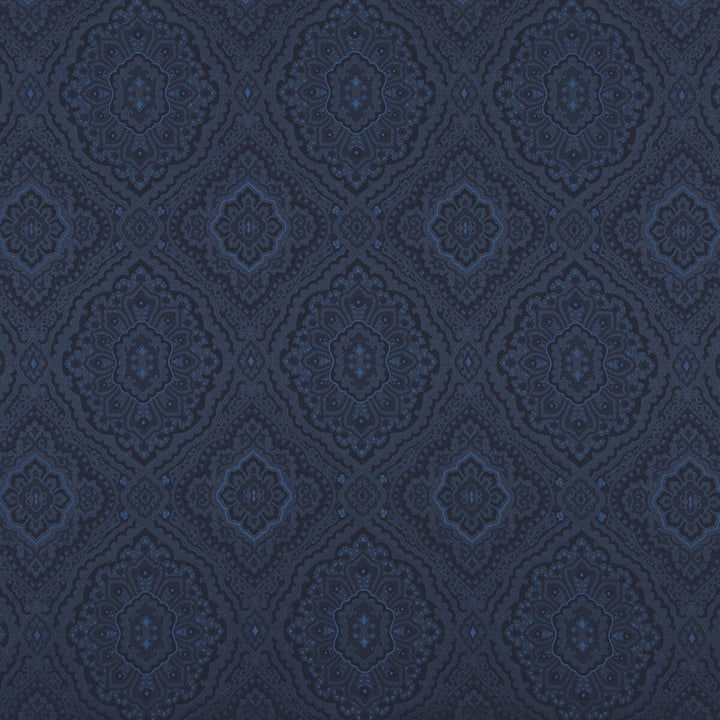 Edessa Indigo by G P & J Baker Designer Fabric EAST TO WEST COTTON - 50%;POLYESTER - 32%;VISCOSE - 18% Italy Horizontal: 13.593 and Vertical: 16.942 54.372 - Swanky Fabrics -